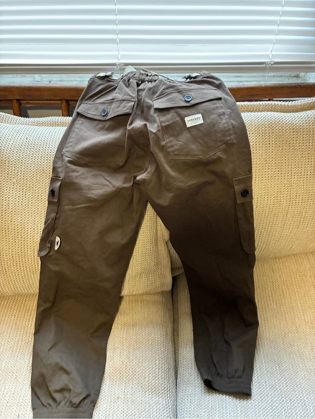 Wondery Outdoors Brown Cargo Jogger Pants For Women - Size Small Short Length — image 5 of 8